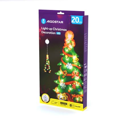 Aigostar - LED Коледна декорация LED/3xAAA дърво 45 см
