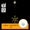 Aigostar - LED Коледна декорация LED/3xAAA топло бял снежинка 19 см