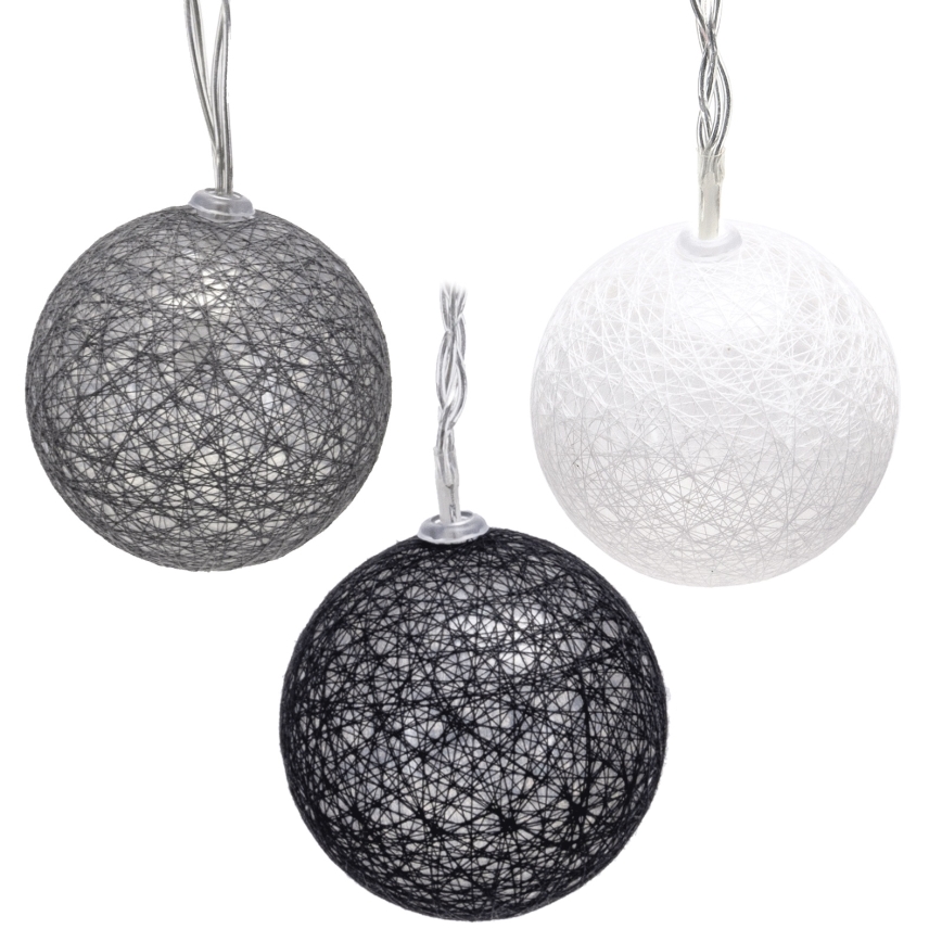 Aigostar - LED коледна гирлянда 10xLED/3xAA 2m топла бяла светлина