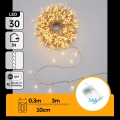 Aigostar - LED коледна гирлянда 30xLED/3xAA 3,3m топла бяла светлина