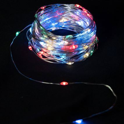 Aigostar - LED коледна гирлянда 40xLED/2x3V 4m многоцветна
