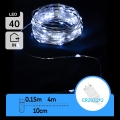 Aigostar - LED коледна гирлянда 40xLED/2x3V 4m студено бяла