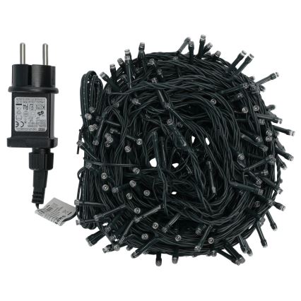 Aigostar - LED външна коледна гирлянда 300 LED/8 режима 30 m IP44 студено бяло