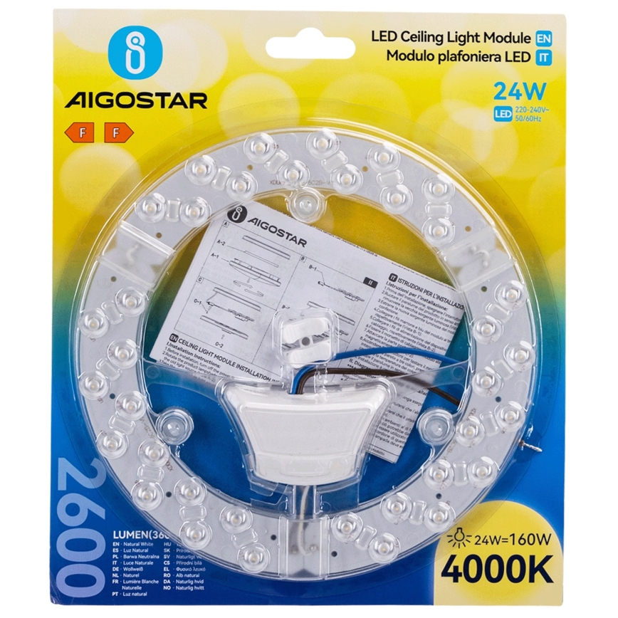 Aigostar - магнитен LED модул 24W/230V 4000K