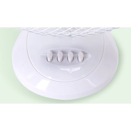 Aigostar - Настолен вентилатор 45W/230V 34 cм бял