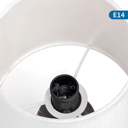 Aigostar - Настолна лампа 1xE14/40W/230V черен
