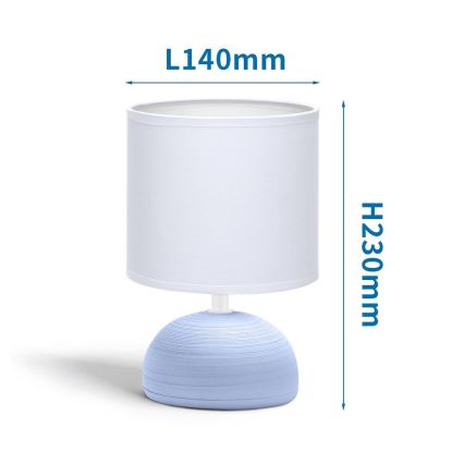 Aigostar - Настолна лампа 1xE14/40W/230V синя/бяла