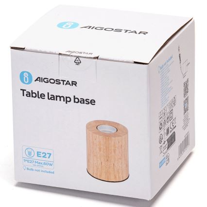 Aigostar - Настолна лампа 1xE27/60W/230V бежов