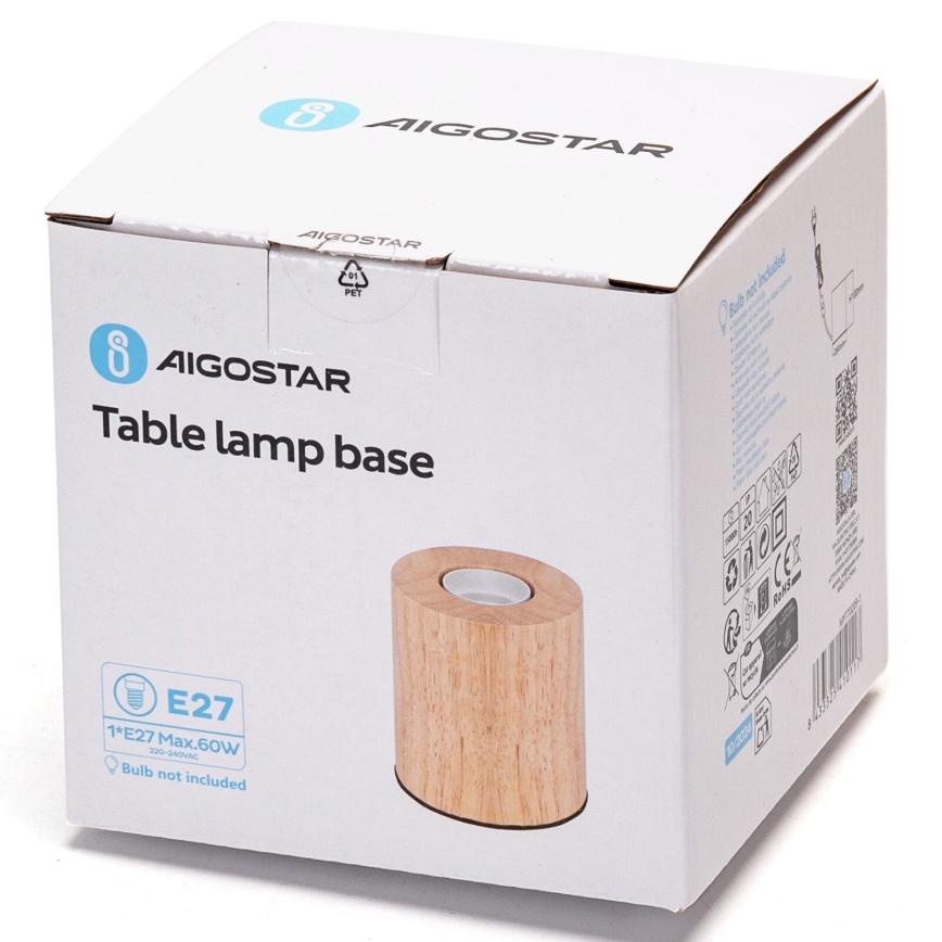 Aigostar - Настолна лампа 1xE27/60W/230V бежов