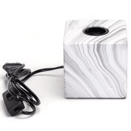Aigostar - Настолна лампа 1xE27/60W/230V бял/сив