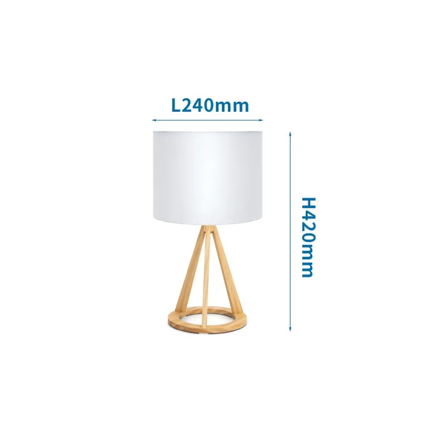 Aigostar - Настолна лампа 1xE27/60W/230V бор