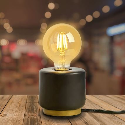 Aigostar - Настолна лампа 1xE27/60W/230V черен