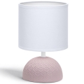 Aigostar - Настолна лампа 1xE14/40W/230V розова/бяла