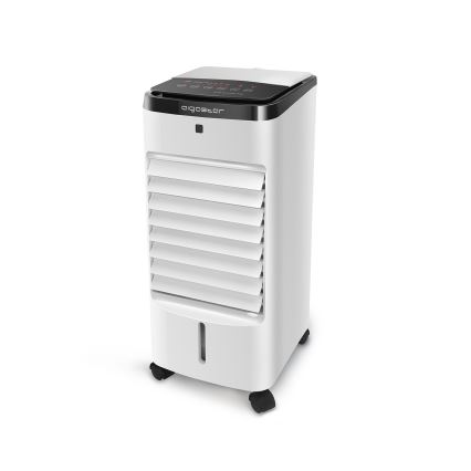 Aigostar - Охладител на въздух 60W/230V бял/черен + дистанционно управление