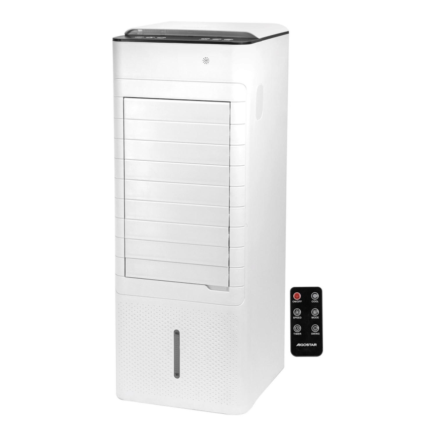 Aigostar - Охладител за въздух 80W/230V бял + дистанционно управление