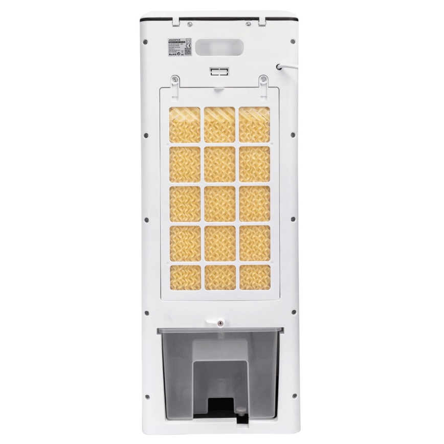 Aigostar - Охладител за въздух 80W/230V бял + дистанционно управление