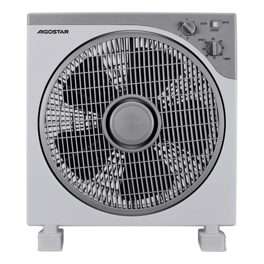 Aigostar - Подов вентилатор 35W/230V пр. 30 см бял/сив