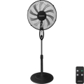 Aigostar - Подов вентилатор 55W/230V 130 cm черен + дистанционно управление
