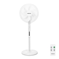 Aigostar - Подов вентилатор 60W/230V бял + дистанционно управление