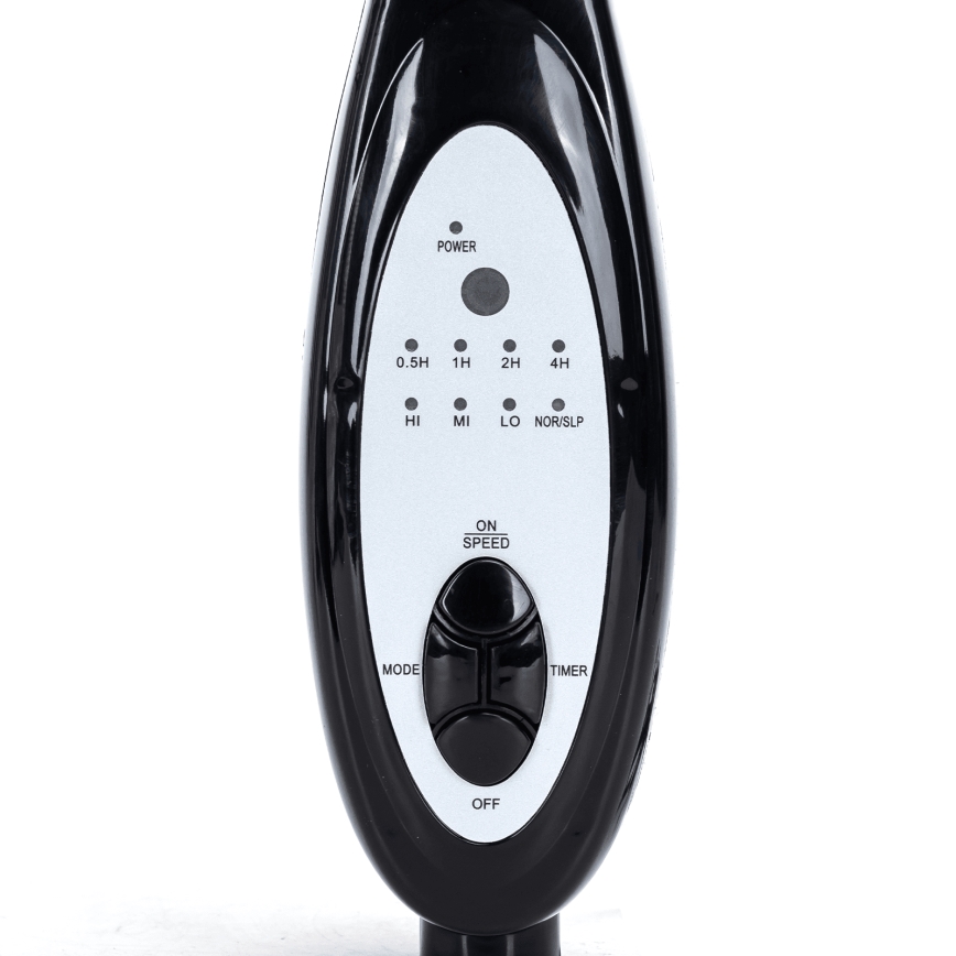 Aigostar - Подов вентилатор 60W/230V, черен + дистанционно управление