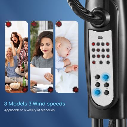 Aigostar - Подов вентилатор със спрей 75W/230V + д.у.
