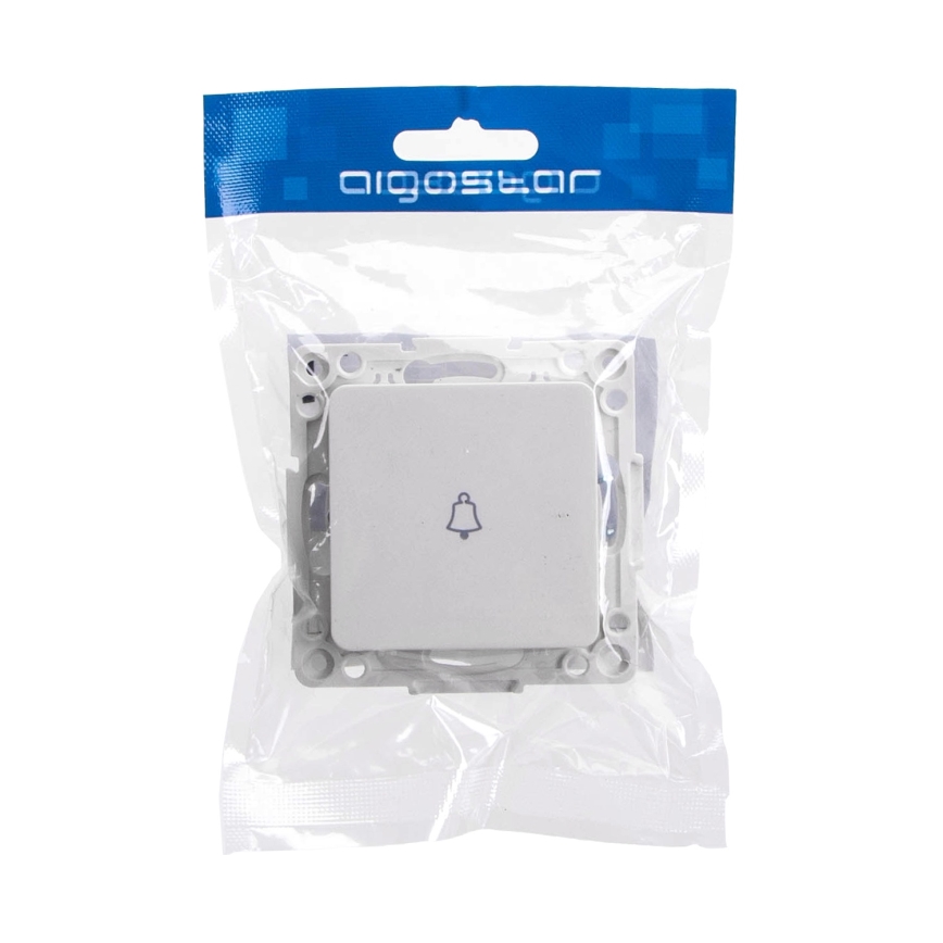 Aigostar - Прост безрамков бутон за звънец, бял