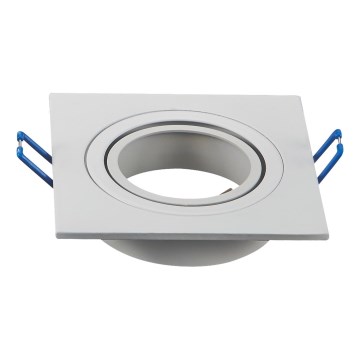 Aigostar - Рамка за вградено осветително тяло GU10 9,1x9,1 cm бяла