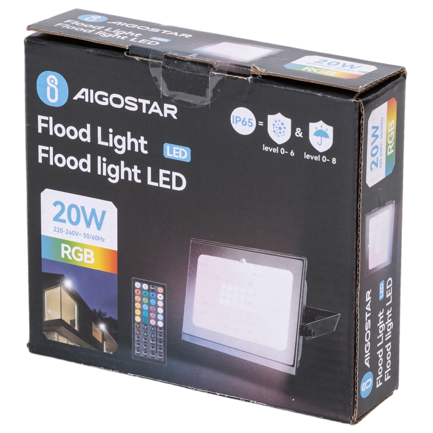 Aigostar - RGB LED прожектор LED/10W/230V IP65 + с дистанционно управление