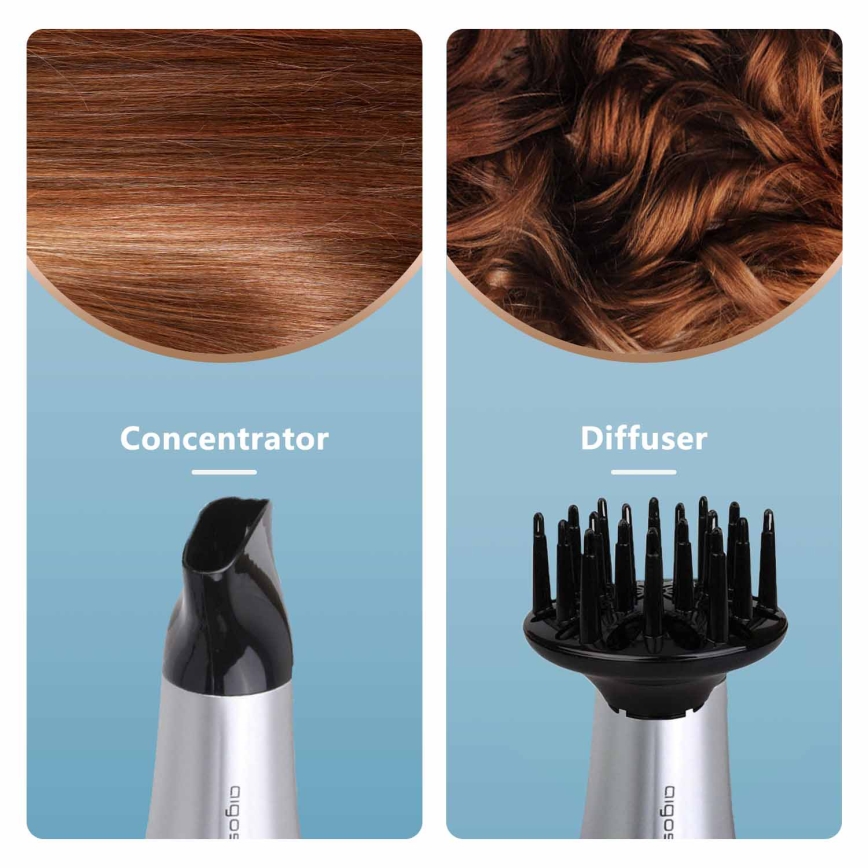 Aigostar - Сешоар 2200W/230V сребрист/черен