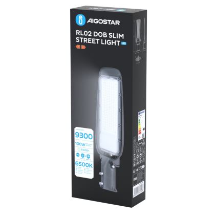 Aigostar - SLIM LED улична лампа LED/100W/230V 6500K IP65