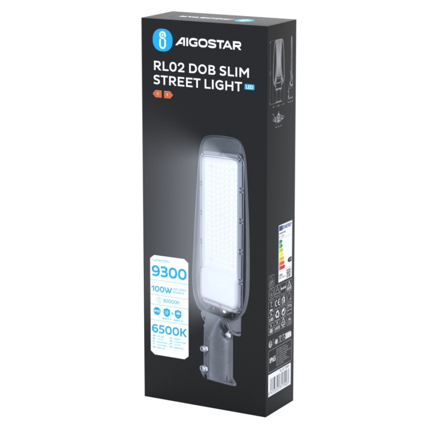 Aigostar - SLIM LED улична лампа LED/100W/230V 6500K IP65
