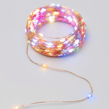 Aigostar - LED соларна гирлянда 200xLED/8 функции 22 m IP65 многоцветна 800 mAh