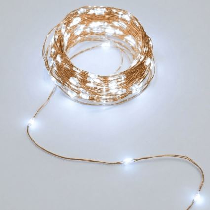 Aigostar - LED соларна гирлянда 200 LED диода/8 режима 22 м IP65 студено бяла 800 mAh