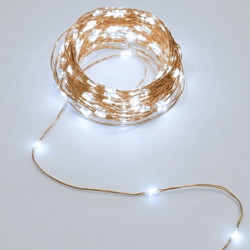 Aigostar - LED соларна гирлянда 200 LED диода/8 режима 22 м IP65 студено бяла 800 mAh
