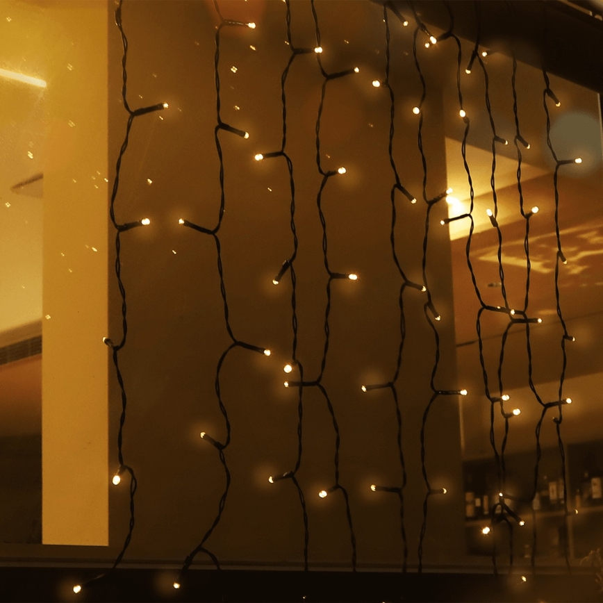 Aigostar - LED соларна гирлянда 100xLED/8 функции 4x1m IP65 топла бяла светлина 800 mAh