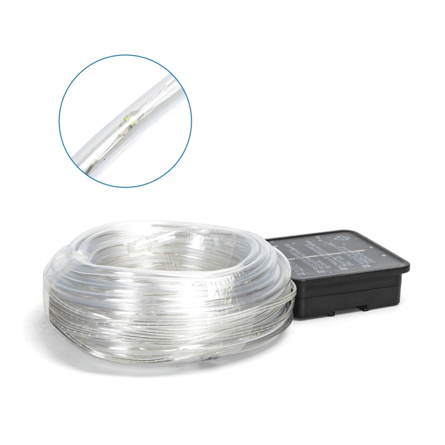 Aigostar - LED соларна гирлянда 100xLED/8 режима 12m IP65 студено бяла 800 mAh