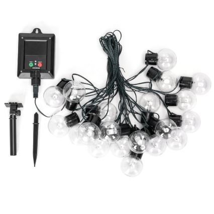 Aigostar - соларна LED гирлянда 20xLED/8 режима 11,5 м IP65 многоцветна
