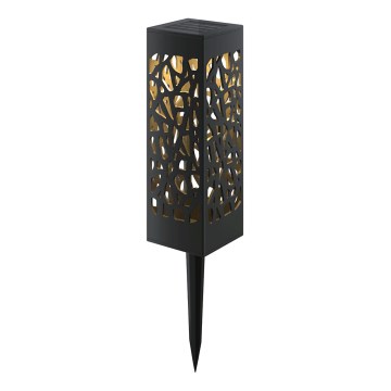 Aigostar - Соларна LED лампа LED/0,006W/1,2V 100 mAh 28,5 cm черна 3000K IP44