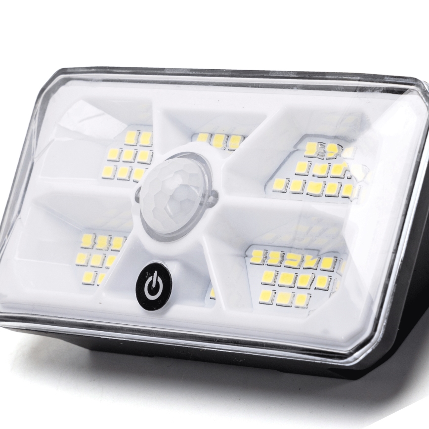 Aigostar - LED соларно осветително тяло със сензор LED/3,7V 6500K 500 mAh IP65 черно