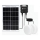 Aigostar - Соларно LED осветително тяло 2xLED/35W/12V 6000 mAh 6500K IP65 Ø 16,8 см + дистанционно управление