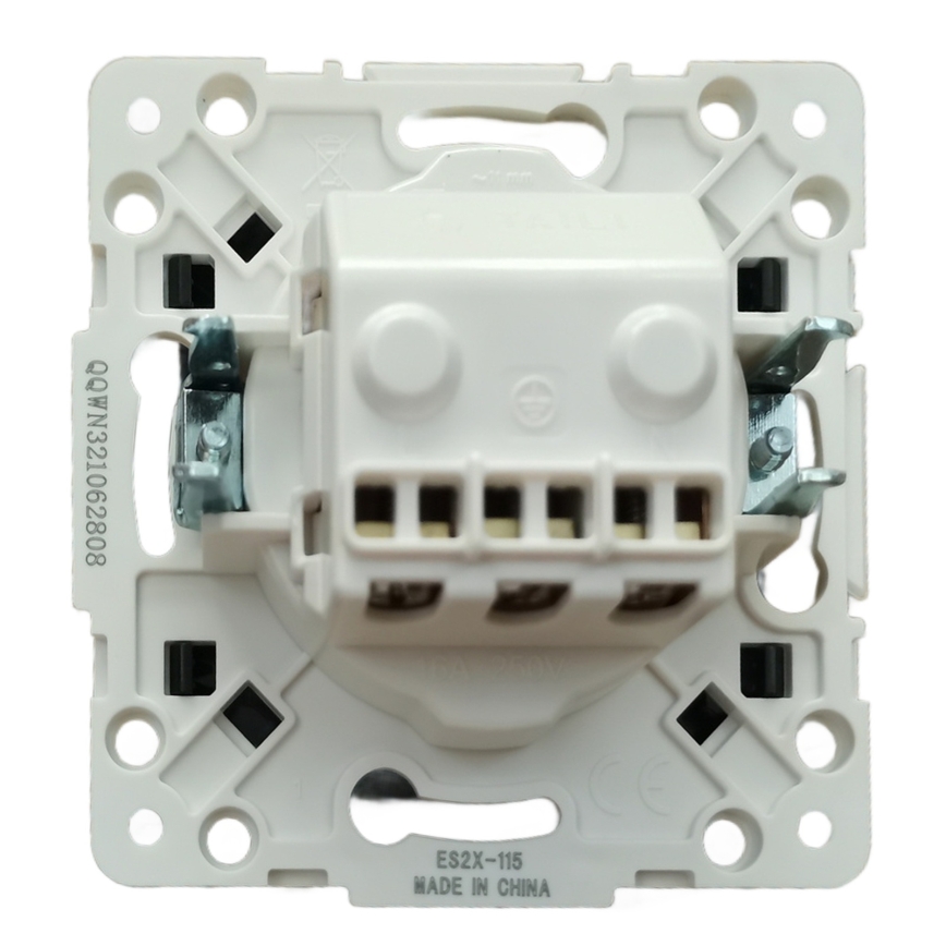 Aigostar - Стенна розетка без рамка SCHUKO 250V черна
