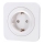 Aigostar - Стенна розетка с рамка SCHUKO 250V/16A бяла