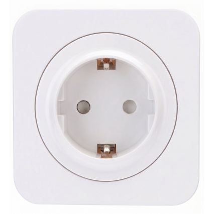Aigostar - Стенна розетка с рамка SCHUKO 250V/16A бяла