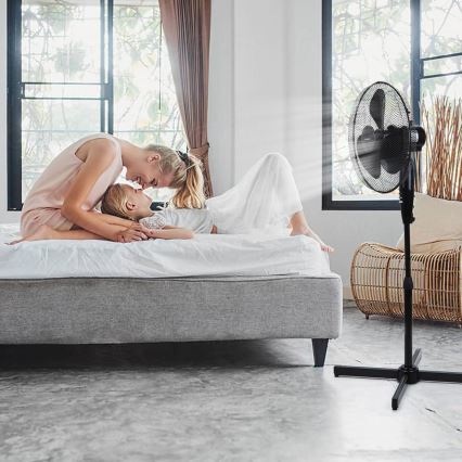 Aigostar - Стоящ вентилатор 40W/230V 120 см черен