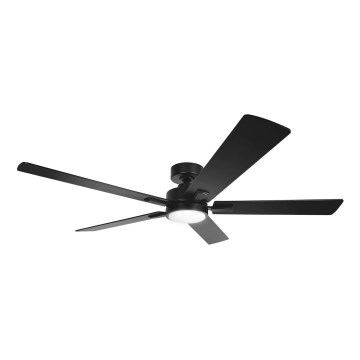 Aigostar - Таванен вентилатор с димируемо LED осветление LED/20W/230V 2700-6500K 132cm черен + дистанционно управление
