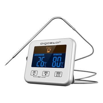 Aigostar - Термометър за месо с LCD дисплей 0-250 °C 2xAAA