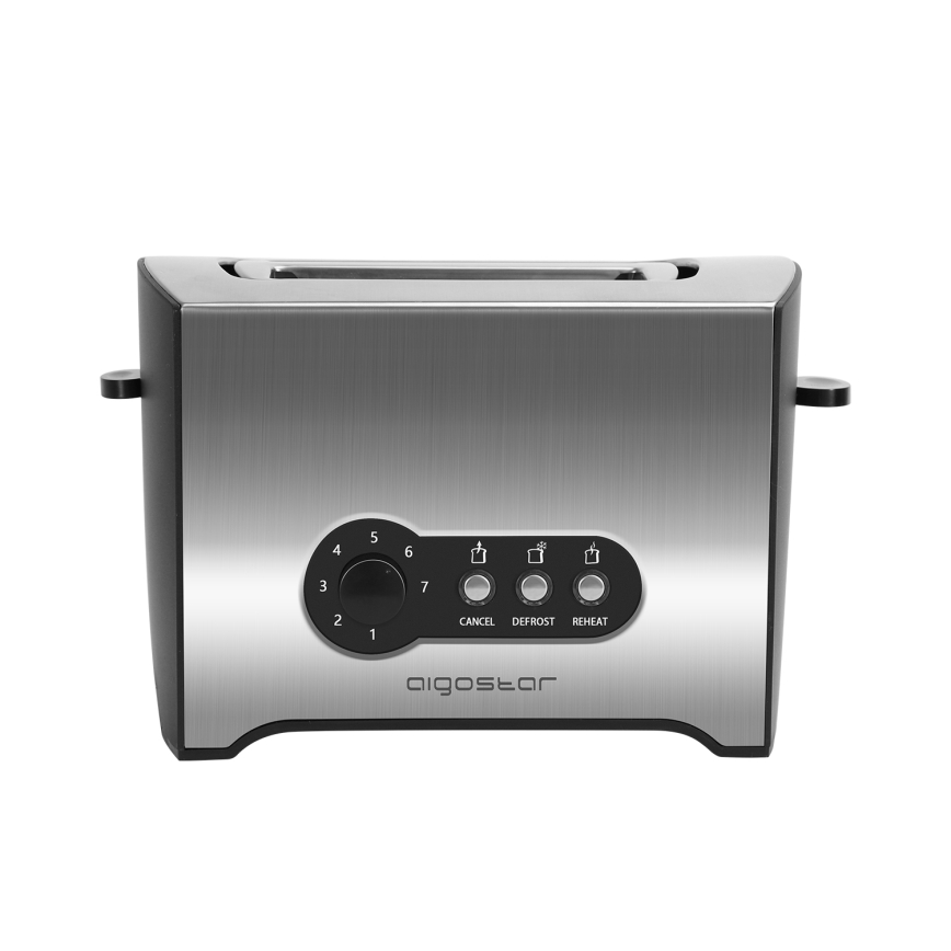 Aigostar - Тостер с два отвора 900W/230V матов хром