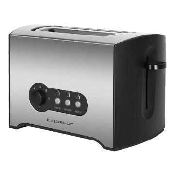 Aigostar - Тостер с два отвора 900W/230V матов хром