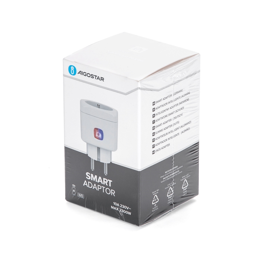 Aigostar - Умен контакт E 2300W Wi-Fi Tuya