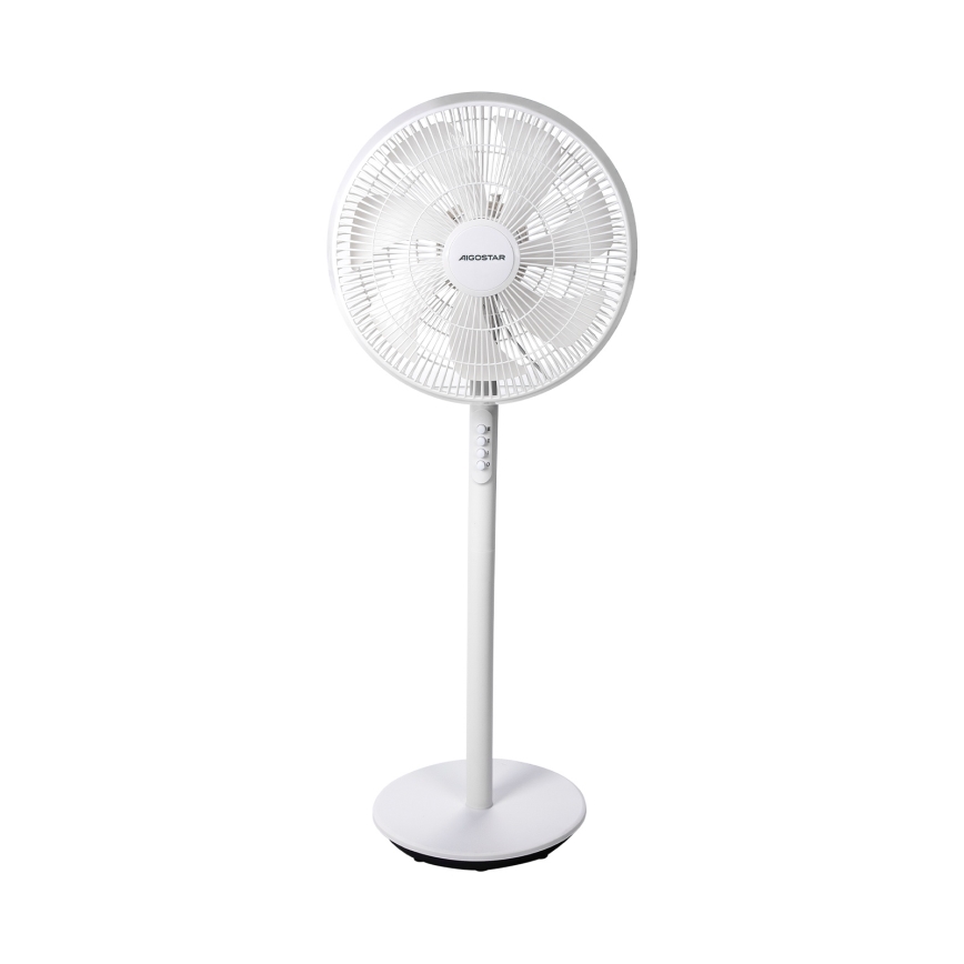 Aigostar - Вентилатор на стойка 45W/230V 110 см бял